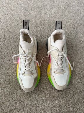Stella McCartney White Sneakers with Rainbow Gradient Sole